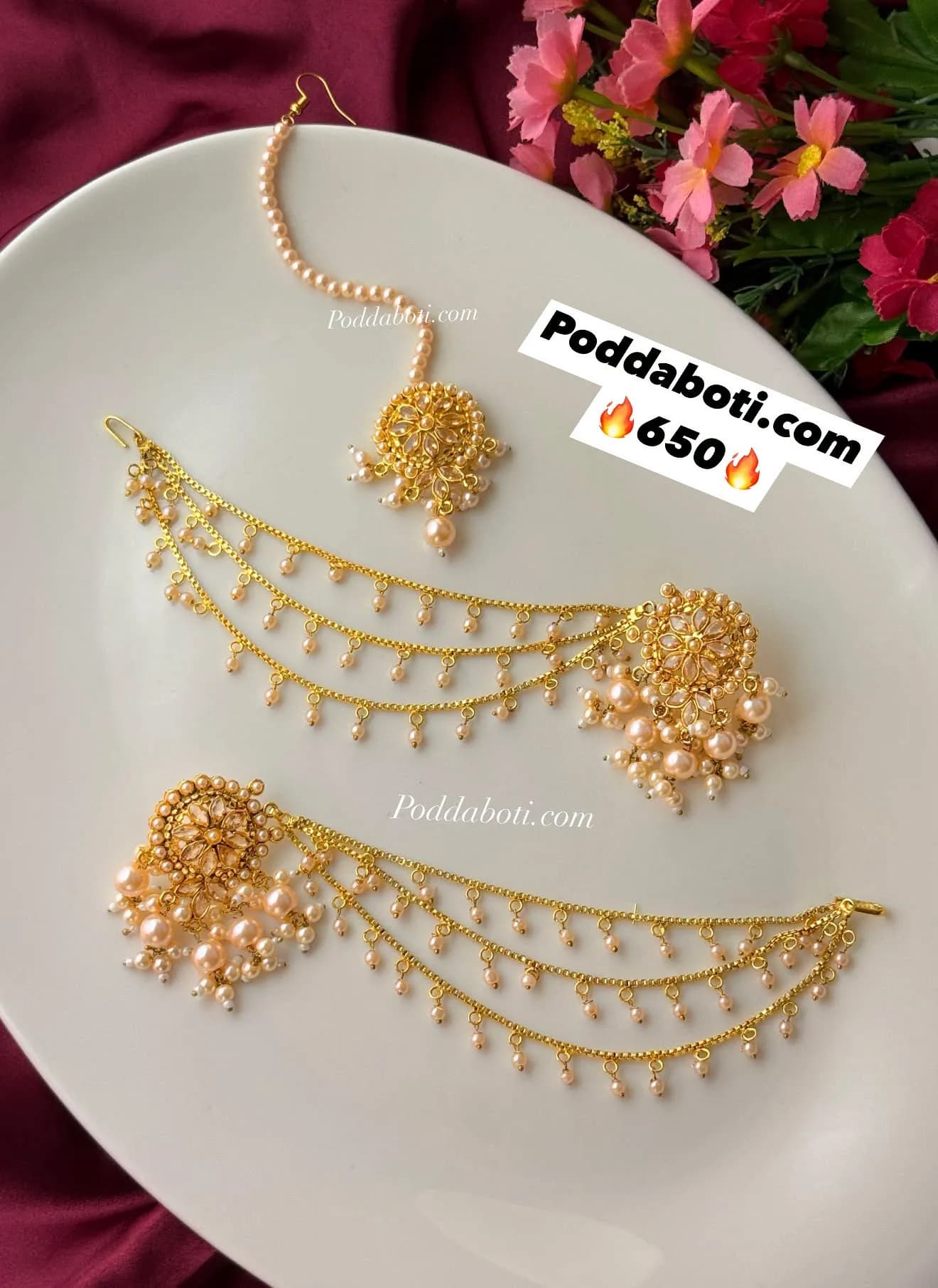 Earrings & Tikli Set!