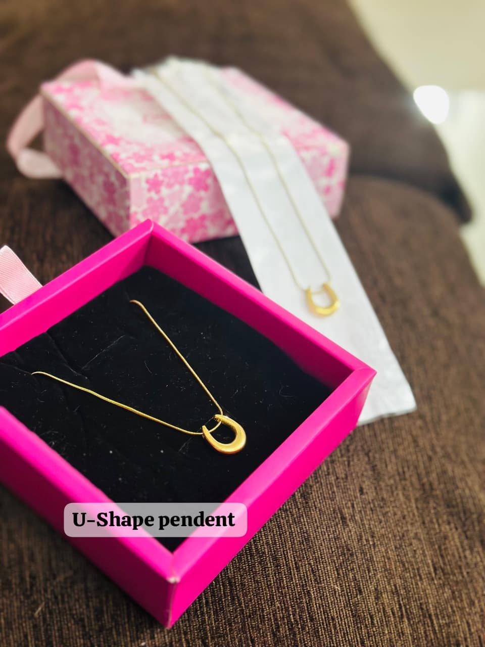 U-Shape Pendant Necklace