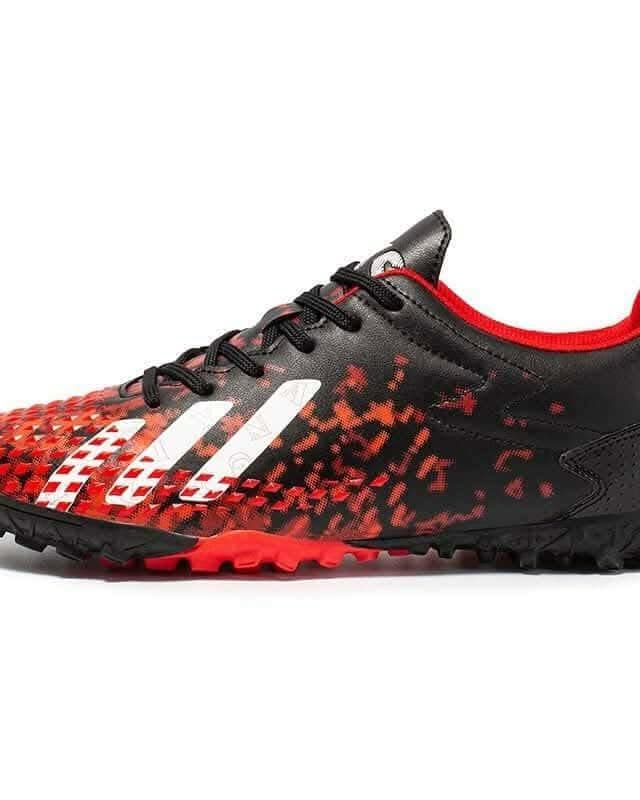 Predator Accuracy Turf Football Shoes – Black & Red Edition