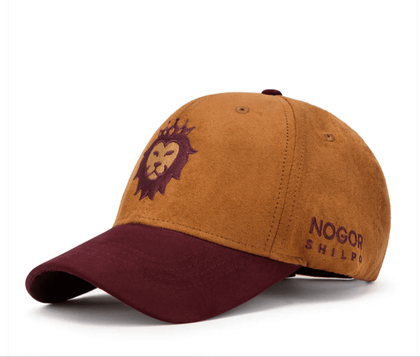 Royal Lion Brown & Maroon Suede Cap