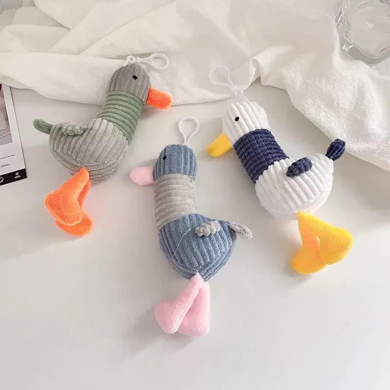 Cute Duck Plush Keychain