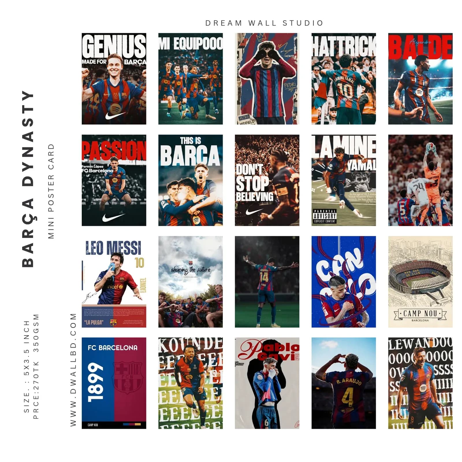 BARCA DYNASTY POSTER CARD SET
