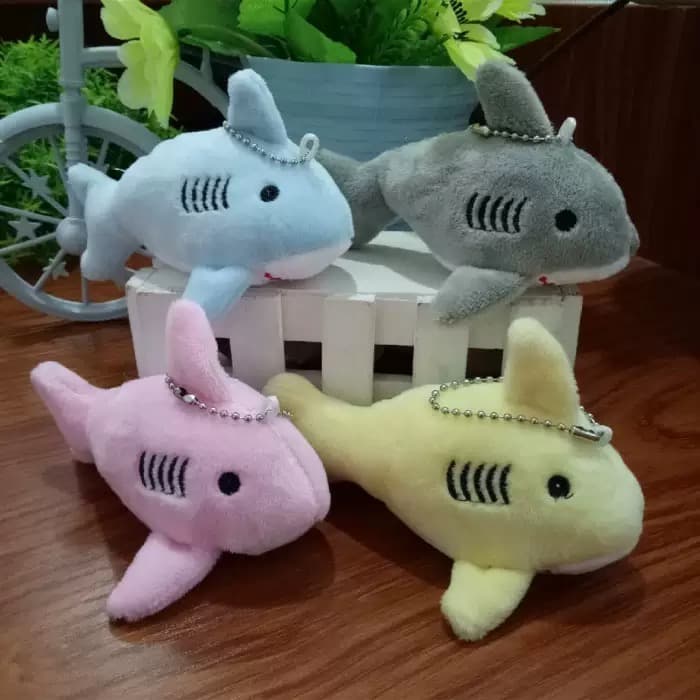 Mini Shark Plush Keychain