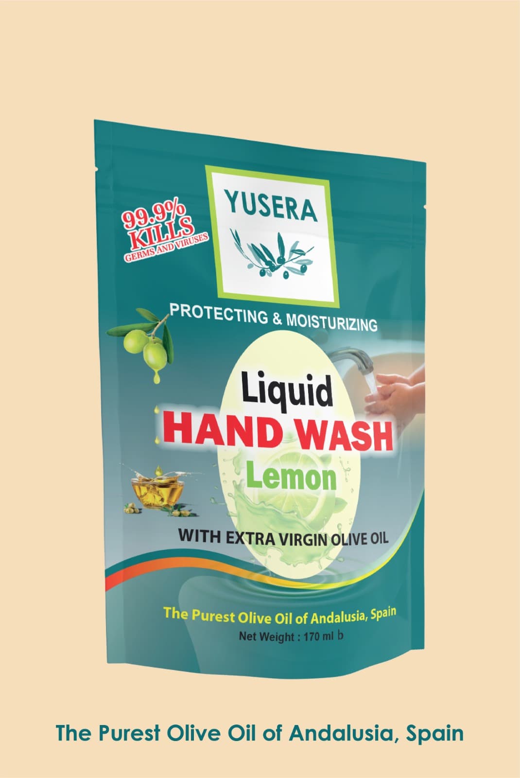 YUSERA Liquid Hand Wash Lemon (Refill) 170ml
