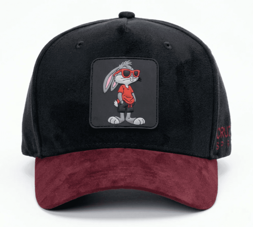 Bugs Bunny Edition Black & Maroon Suede Cap