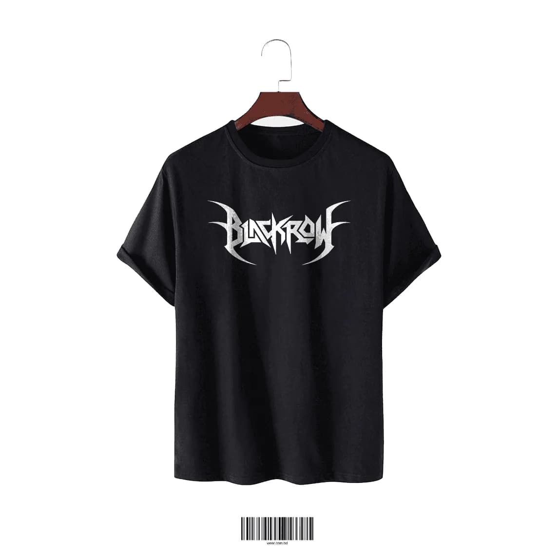 BLACKROW Black T-Shirt | 100% Cotton T-Shirt