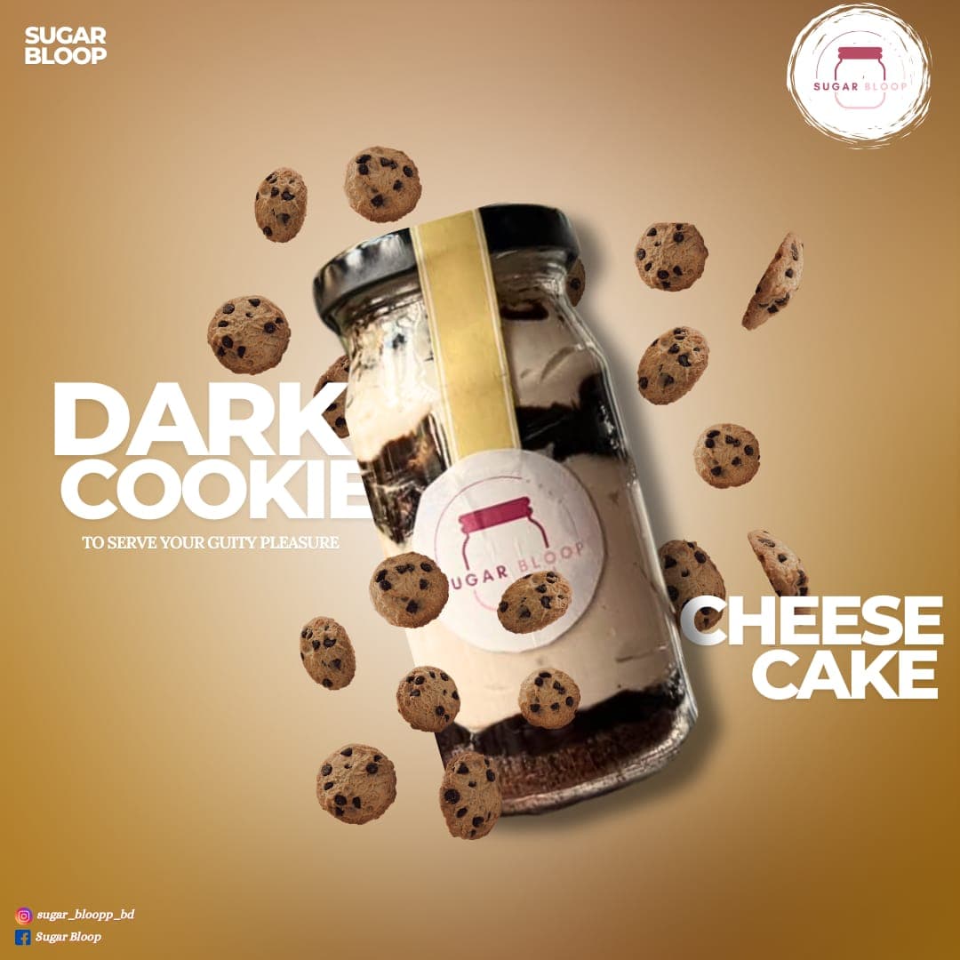 Dark Cookie Cheesecake Jar