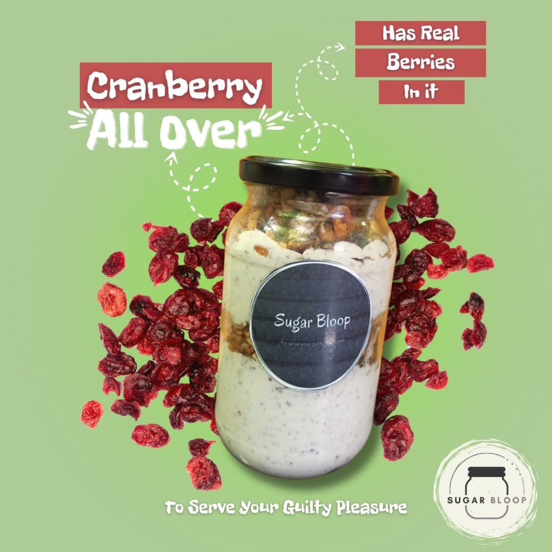 Cranberry All Over Jar